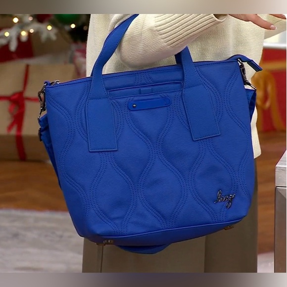 Lug Alto Matte Luxe Vegan Leather Tote. Sapphire blue. NWT - Picture 6 of 8